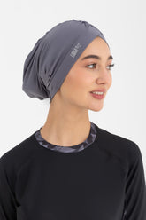 Sleek Swim Turban Charcoal